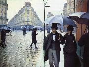 Gustave Caillebotte, Paris, rain